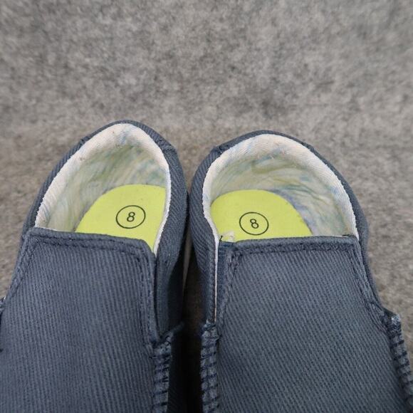 Cat & Jack Shoes Kids 8 Slip On Casual Loafer Moc Toe Comfort Blue Toddler Baby - Picture 4 of 12